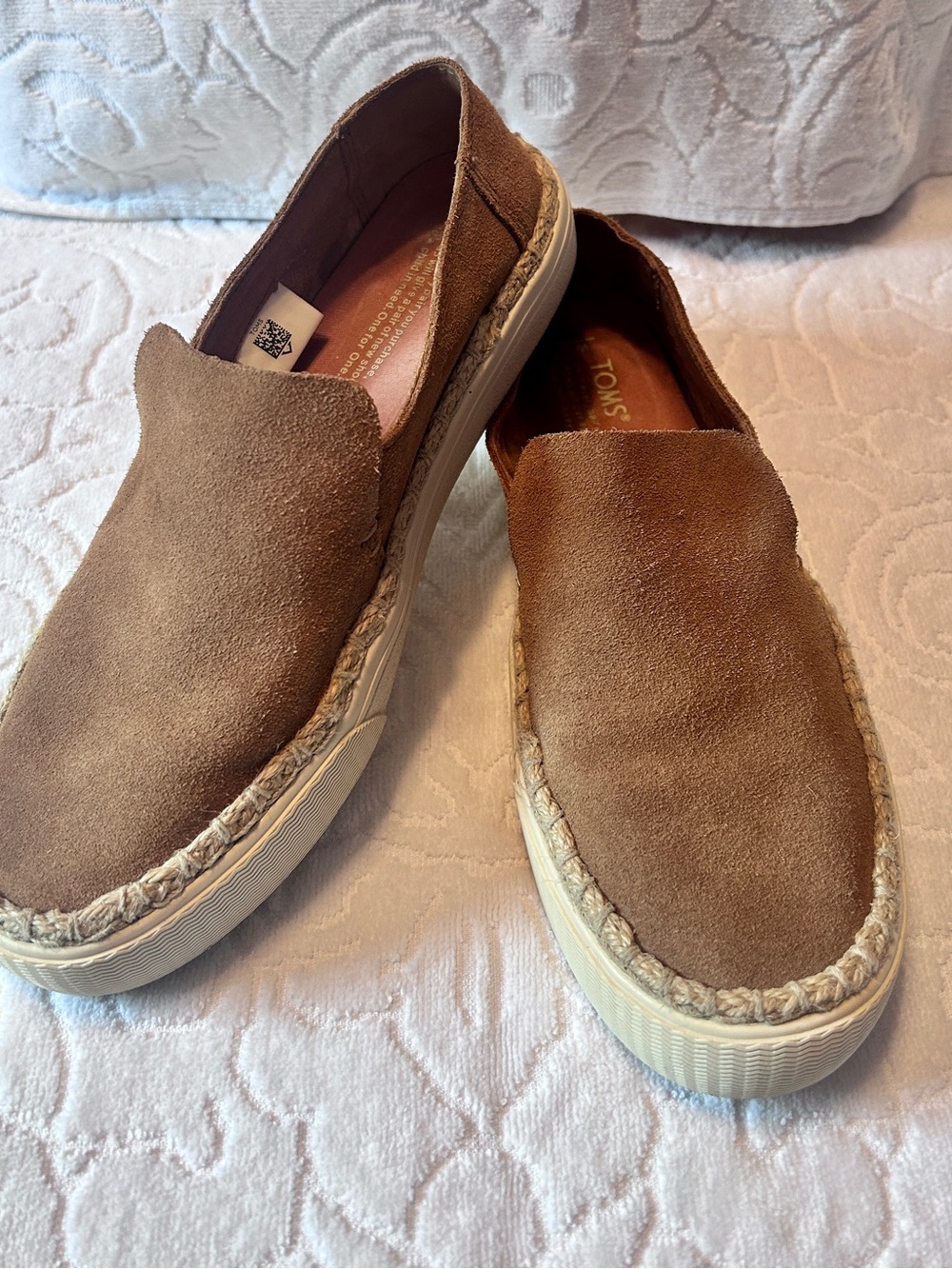 Toms Women’s Suede Slip-On Loafers in Brown